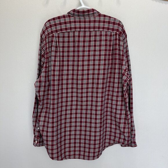 Polo Jeans | Shirt XL Red Flannel Long Sleeve Button Ralph Lauren Y2K Vintage - Picture 5 of 5